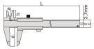 Insize - Standard Vernier Caliper - 1205-3S Series