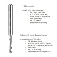 Mini End Mills - One Flute 3.00 mm (818) Mini End Mills - One Flute 3.00 mm (818)